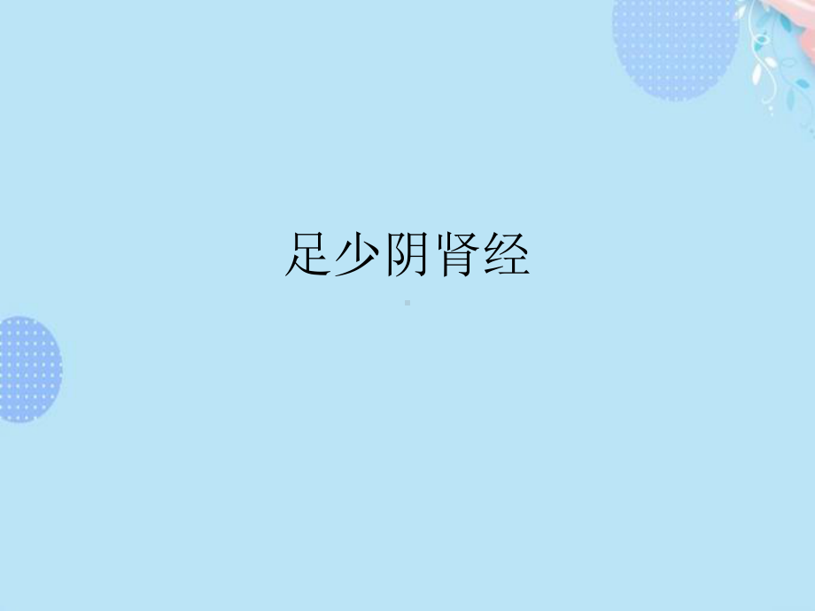 足少阴肾经完整版PPT课件.ppt_第1页