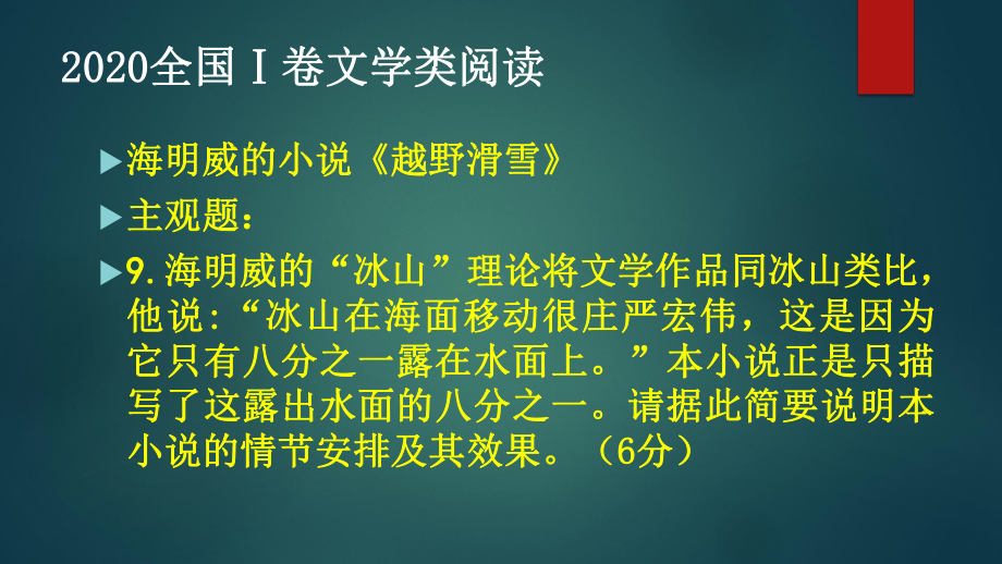 《外国小说欣赏》与高考考点课件.pptx_第3页