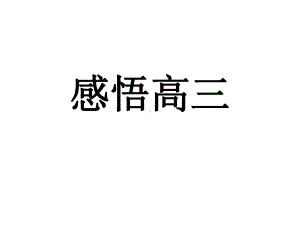 感悟高三.ppt