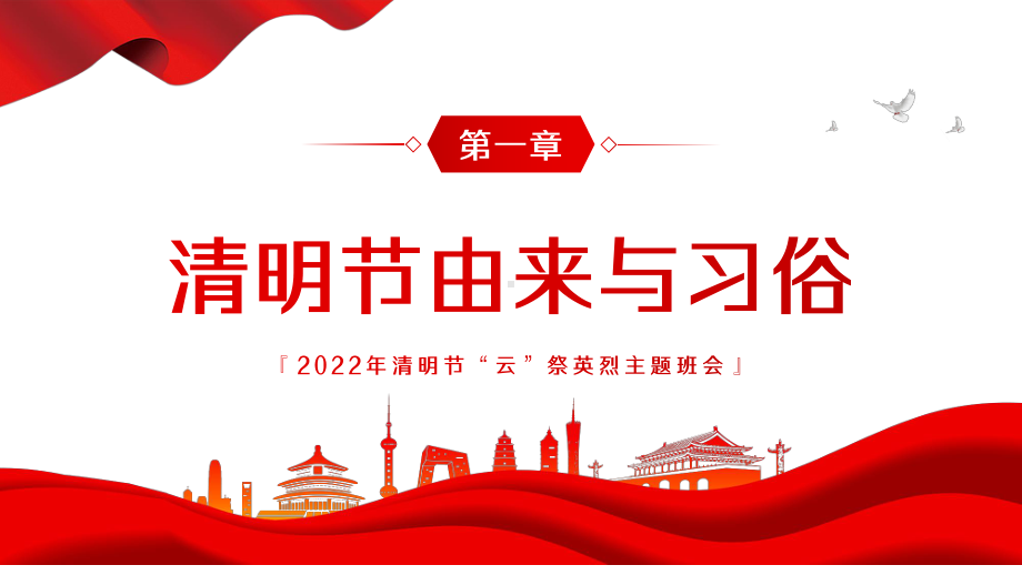 2022年清明节“云”祭英烈主题班会清明祭英烈PPT课件（带内容）.ppt_第3页