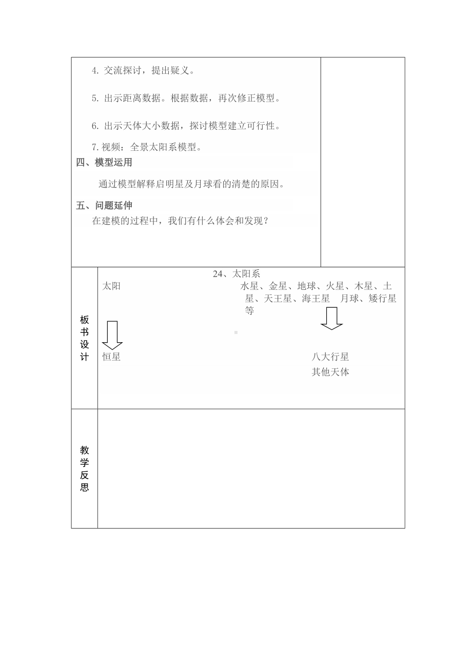 2022新青岛版（五四制）五年级下册科学24、 太阳系 教学设计.doc_第2页