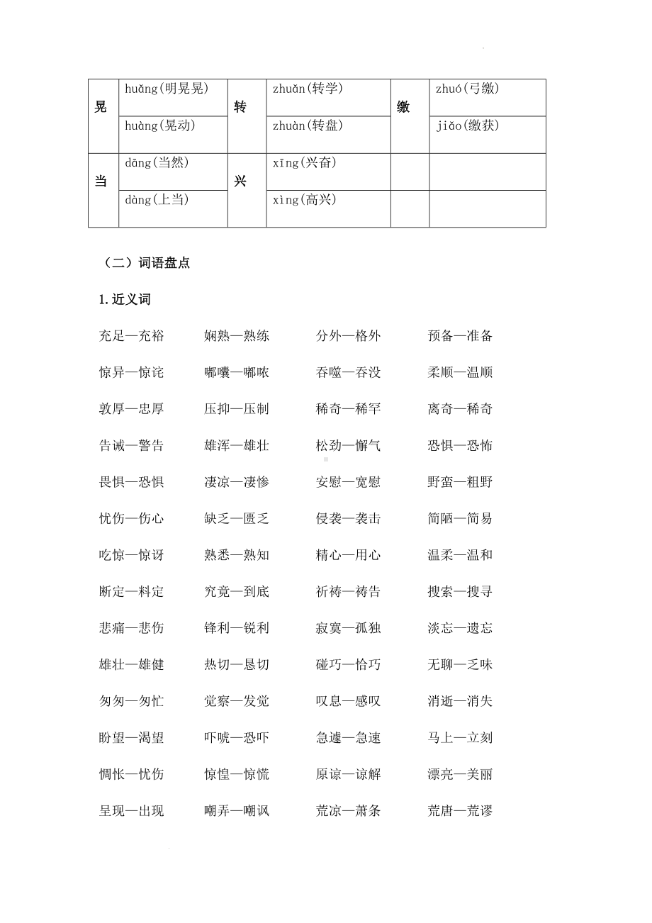 （部编）统编版六年级下册语文期末复习宝典（素材）.docx_第3页