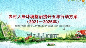 推进乡村振兴解读《关于农村人居环境整治提升五年行动方案（2021－2025年）的意见》PPT课件素材.pptx