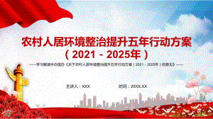 学习解读中办国办《关于农村人居环境整治提升五年行动方案（2021－2025年）的意见》PPT素材.pptx