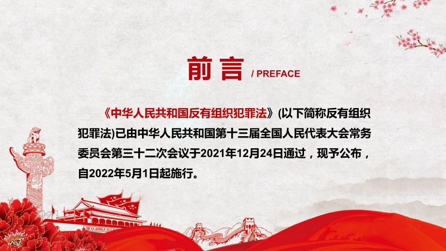 维护法律体系的统一性解读2021年新制定《中华人民共和国反有组织犯罪法》PPT课件素材.pptx_第2页