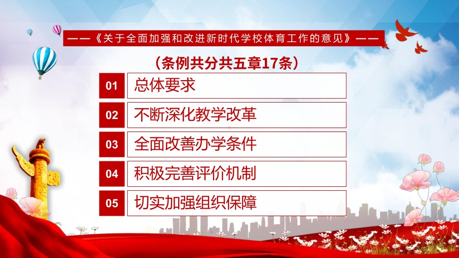 二合一解读关于全面加强和改进新时代学校体育和美育工作意见素材ppt