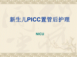 新生儿PICC置管及护理-PPT课件.ppt