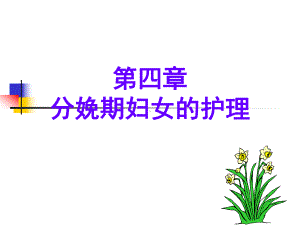 妇产科护理学-课程课件-3.分娩期妇女的护理.ppt.ppt