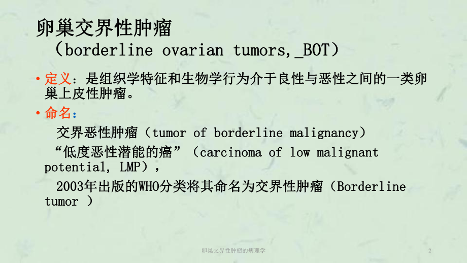 卵巢交界性肿瘤的病理学课件.ppt_第2页