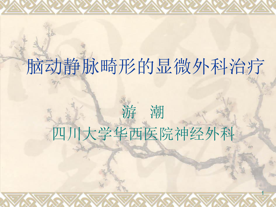 脑动静脉畸形的显PPT课件.ppt_第1页