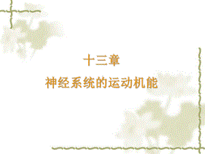 神经系统的运动课件.ppt