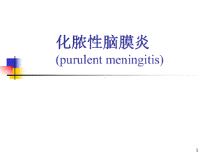 化脓性脑膜炎儿科教学PPT课件.ppt