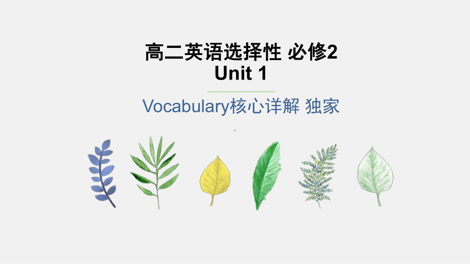 Unit 1 词汇讲解课件（2020）新牛津译林版高中英语选择性必修第二册.pptx_第1页