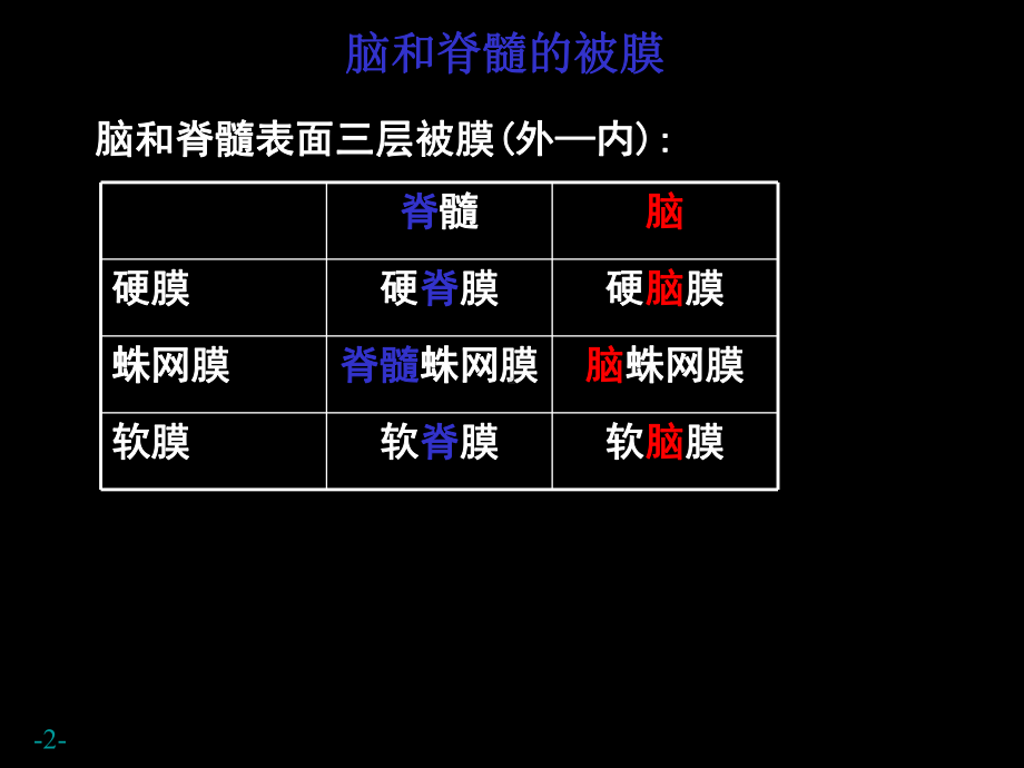 脑和脊髓的被膜、血管及脑脊液循环(1)35页PP课件.ppt_第2页