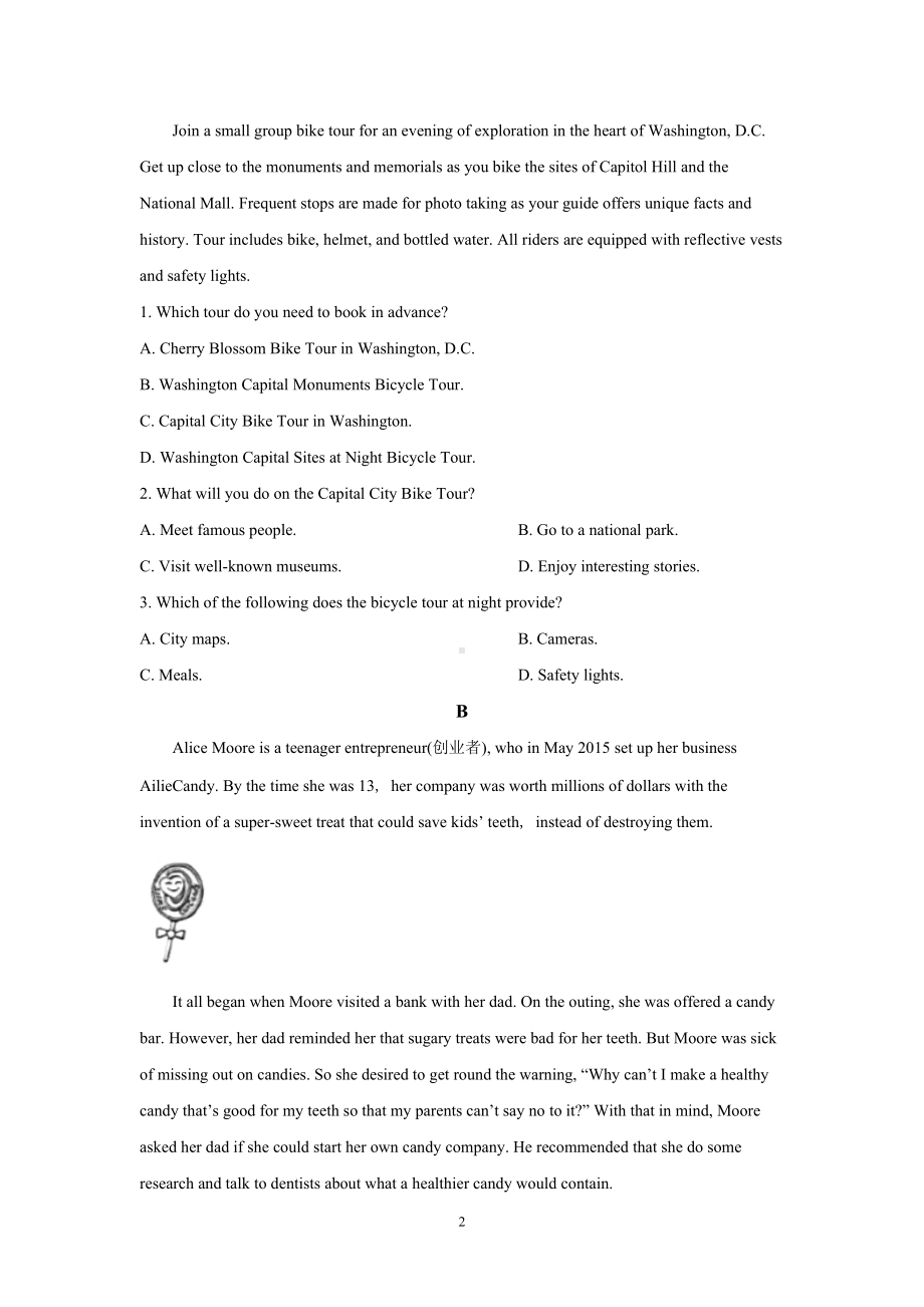 （2020）新牛津译林版高中英语选择性必修第二册高二上学期第一次月考英语试题汇编：阅读理解.doc_第2页