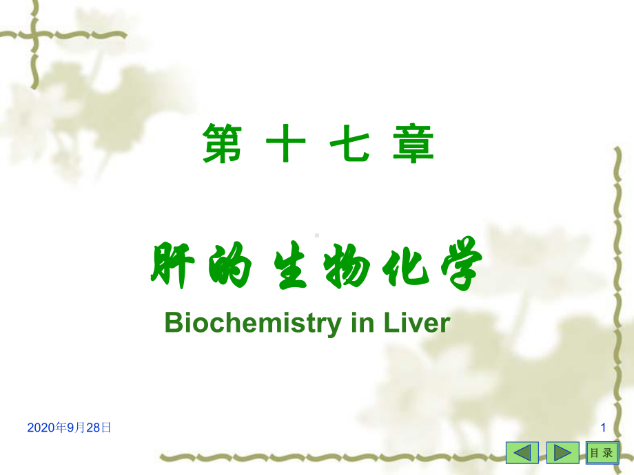 沈阳药科大学生物化学课程-第17篇-肝脏生化P课件.ppt_第1页