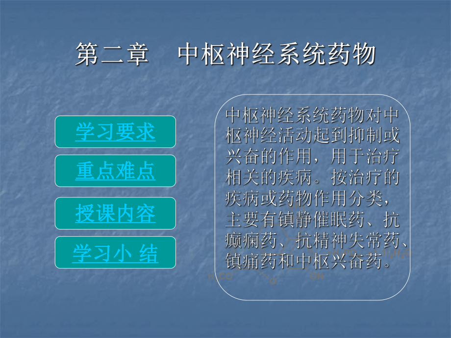 第二章中枢神经系统药物课件.ppt_第1页