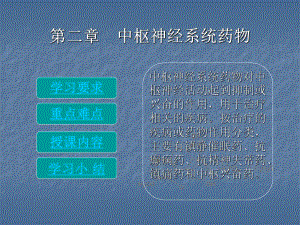 第二章中枢神经系统药物课件.ppt