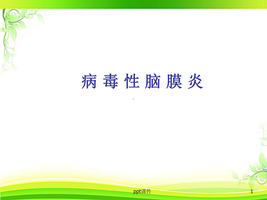 病毒性脑膜炎(概述与护理)-ppt课件.ppt_第1页