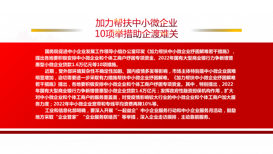 2022《加力帮扶中小微企业纾困解难若干措施》全文学习PPT课件（带内容）.ppt_第2页