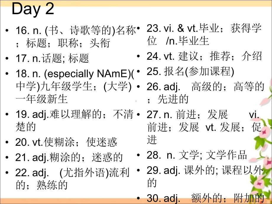 Unit 1 -Unit 5 单词默写 ppt课件-（2019）新人教版高中英语必修第一册.ppt_第3页