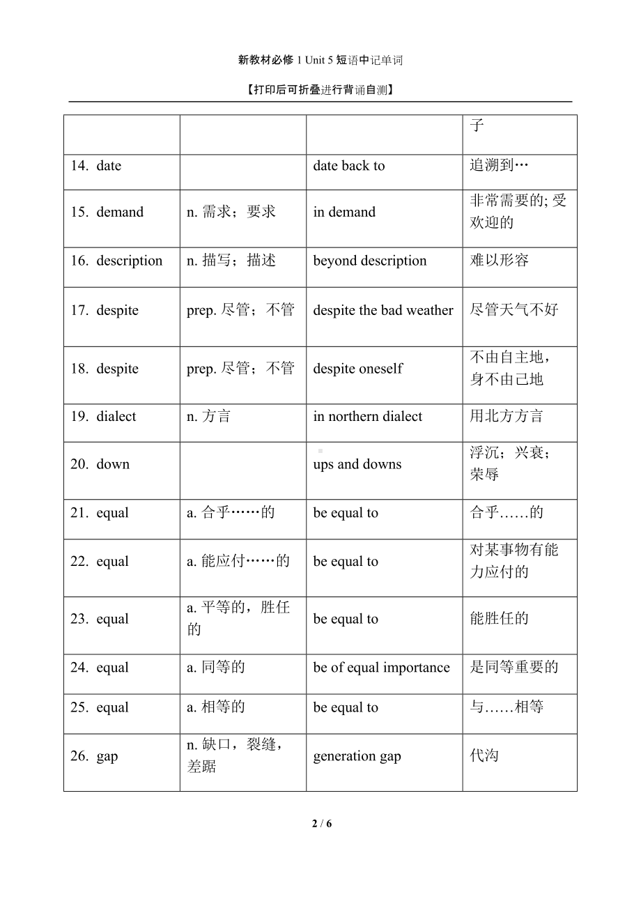 Unit 5 短语中记单词 -（2019）新人教版高中英语必修第一册.docx_第2页