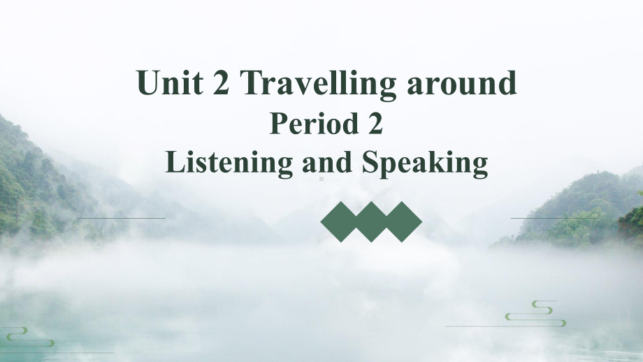 Unit 2 Travelling Around Listening and Speakingppt课件-（2019）新人教版高中英语必修第一册.pptx_第1页