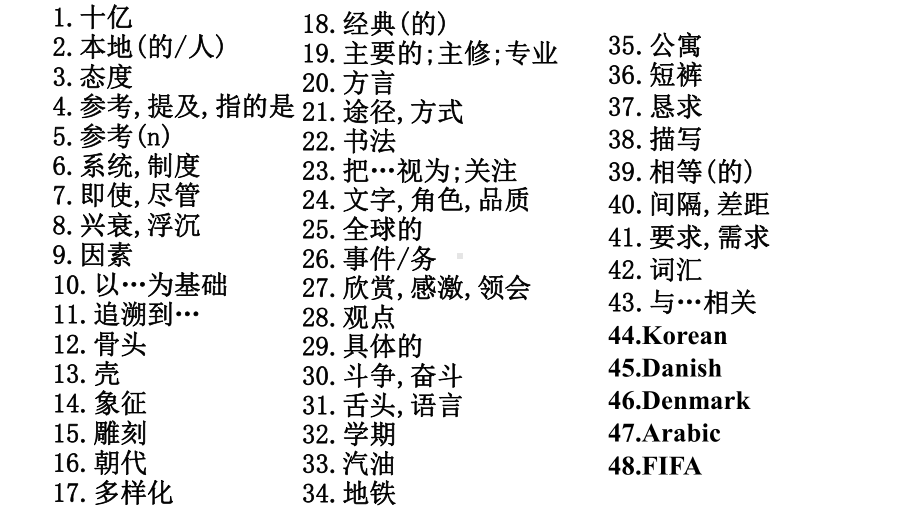 Unit 5 Keywordsandexpressions ppt课件-（2019）新人教版高中英语必修第一册 (1).pptx_第2页