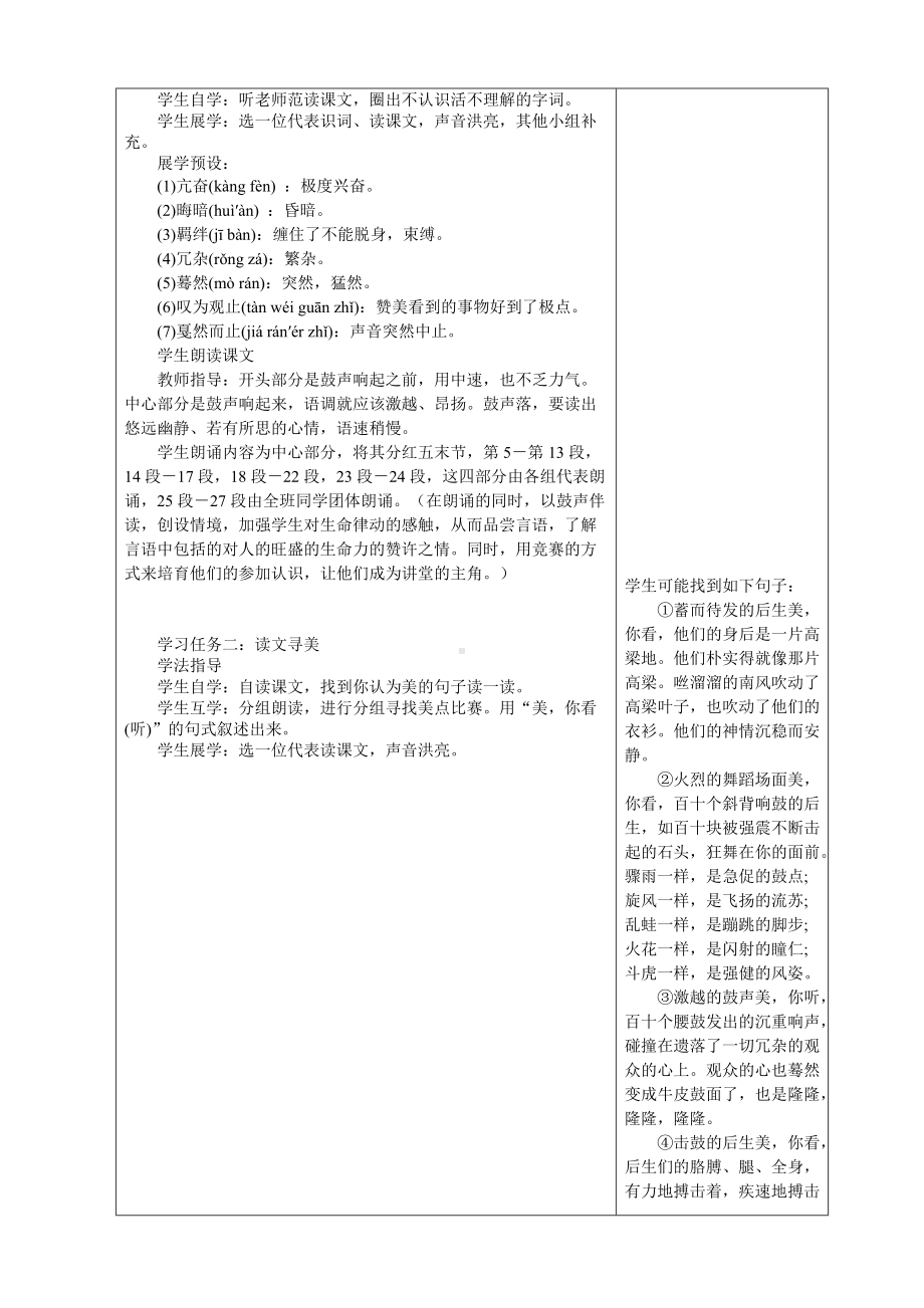 《安塞腰鼓》公开课一等奖教学设计.docx_第2页