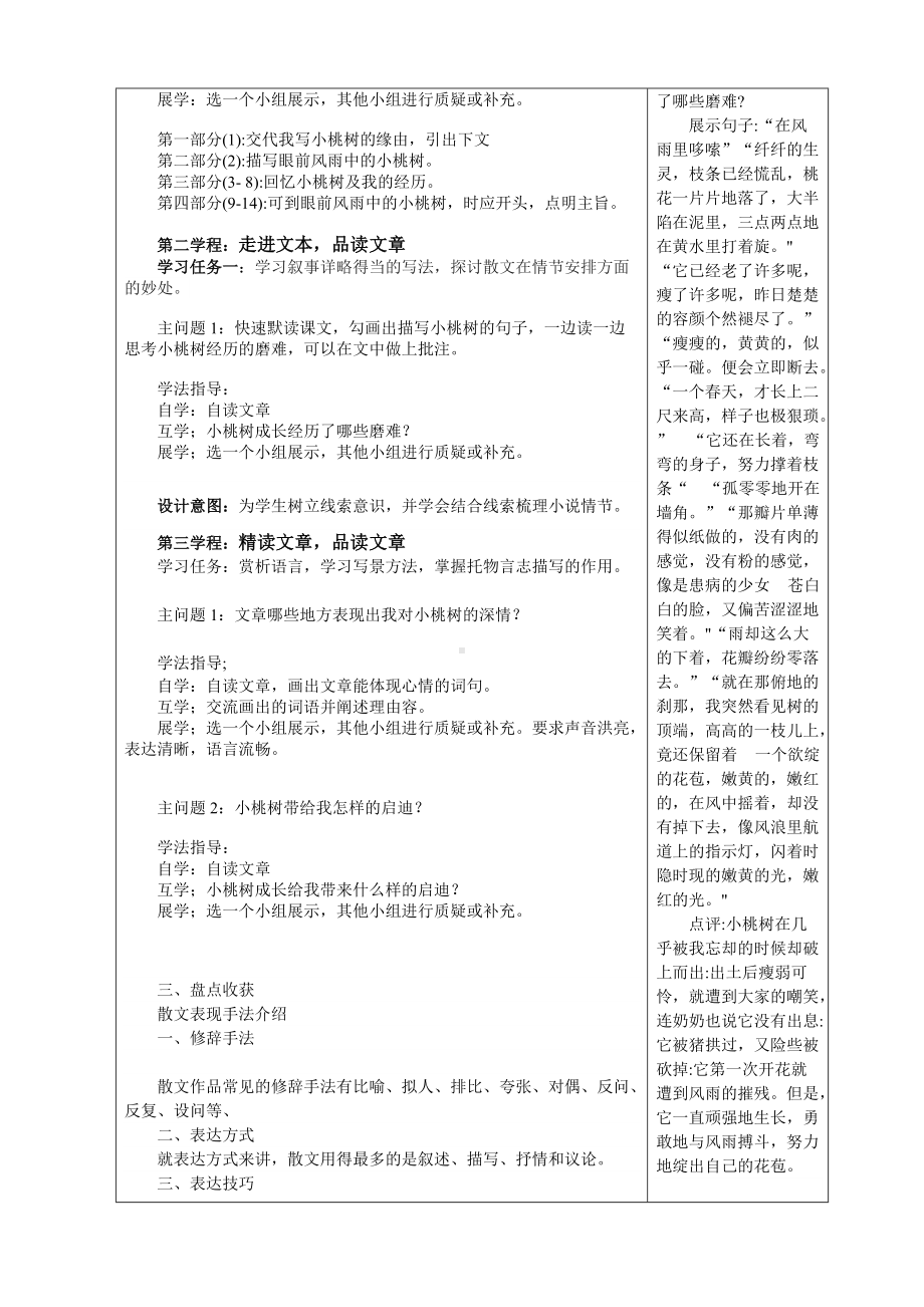 《一棵小桃树》优质课一等奖教学设计.docx_第2页