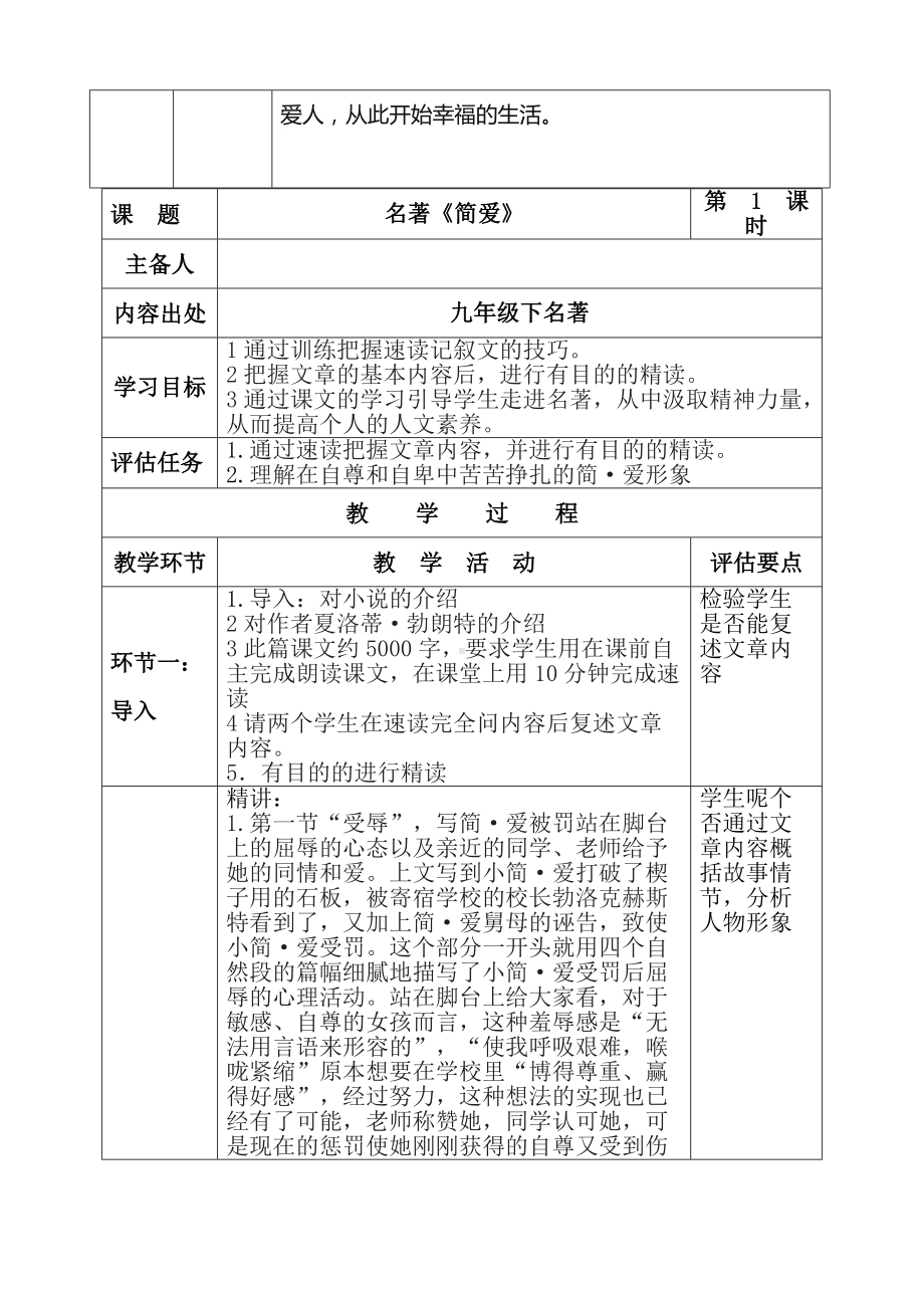 名著阅读《简爱》公开课一等奖教学设计.docx_第2页