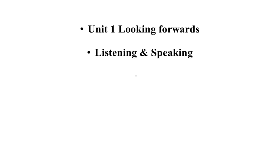 Unit 1 Listening&Speaking ppt课件-（2019）新外研版高中英语选择性必修第四册.pptx_第1页