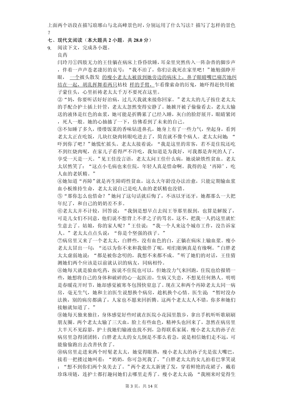 河南省洛阳市九年级（上）期中语文试卷.pdf_第3页