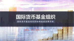 国际货币基金组织的结构组成发展历程动态汇报PPT资料.pptx