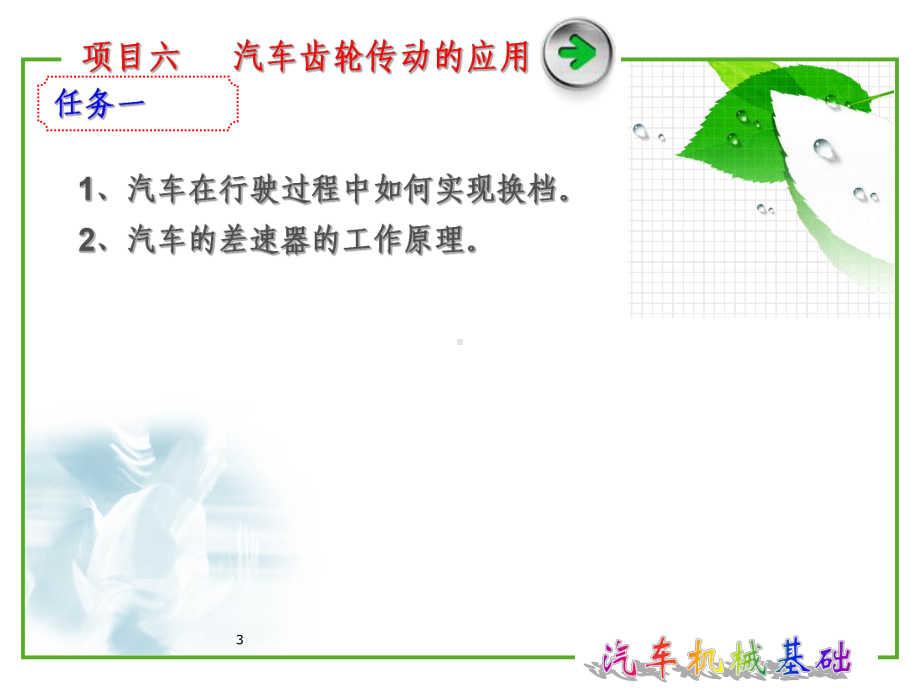 项目六-汽车齿轮传动的应用-ppt课件.ppt_第3页