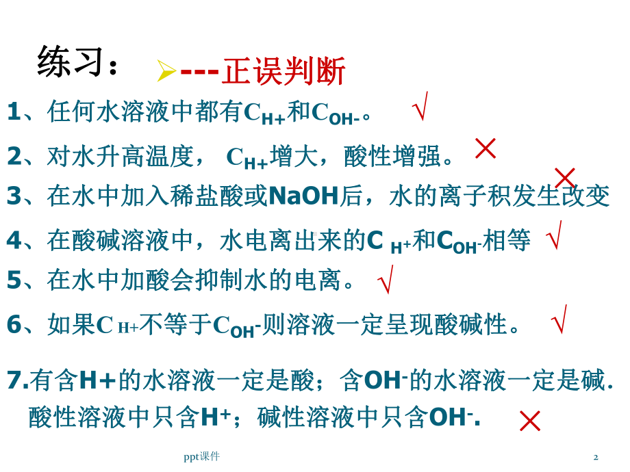 溶液中pH值计算-ppt课件.ppt_第2页