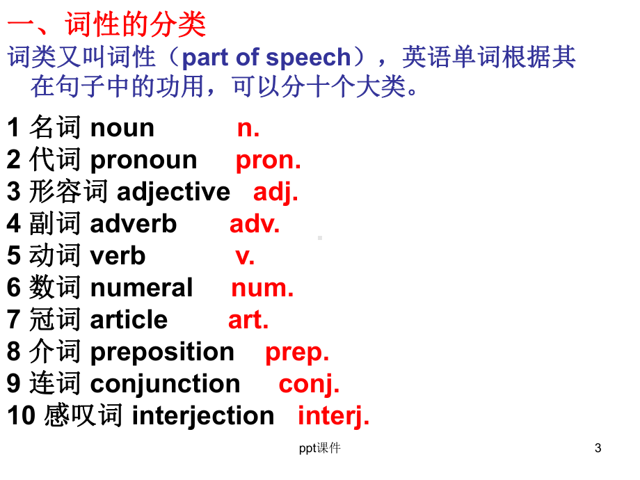 英语语法词性和句子成分-ppt课件.ppt_第3页