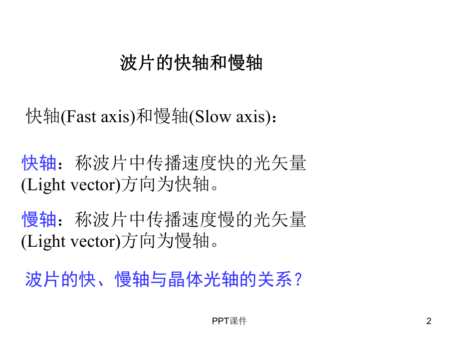 波片-位相延迟器-ppt课件.ppt_第2页