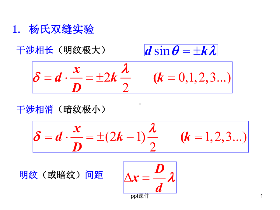 大学物理光的干涉和衍射-ppt课件.ppt_第1页