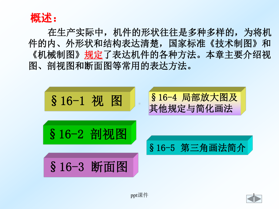 机械制图-机件常用的表达方法-ppt课件.ppt_第1页