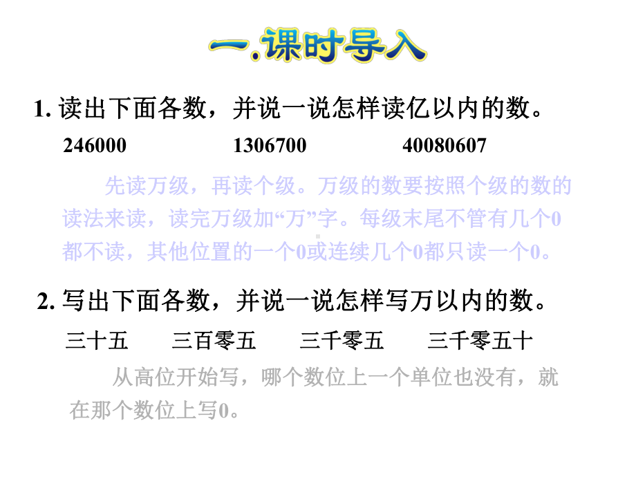 人教小学数学四年级上册：第1单元大数的认识第3课时亿以内数的写法课件.ppt_第2页