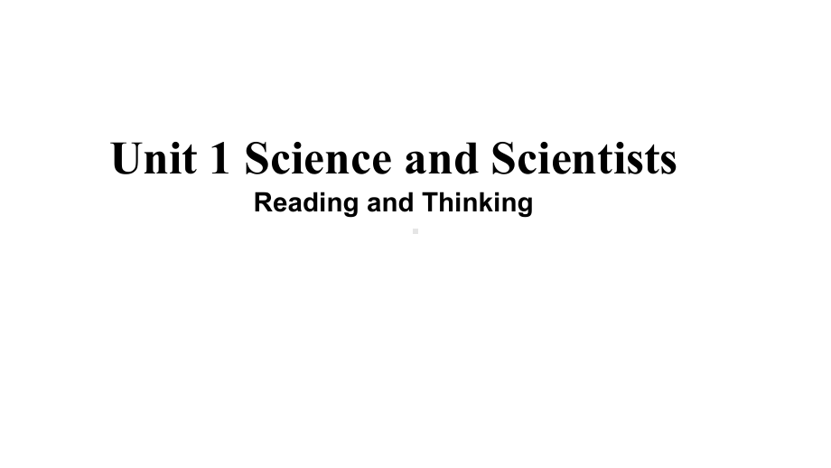 人教版高二英语-选择性必修2-Unit1-Reading-and-Thinking-课件.pptx--（课件中不含音视频）_第1页