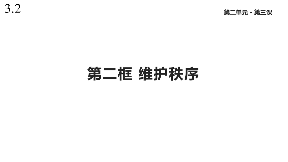 人教版道德与法治八年级上册31《维护秩序》课件.pptx_第1页