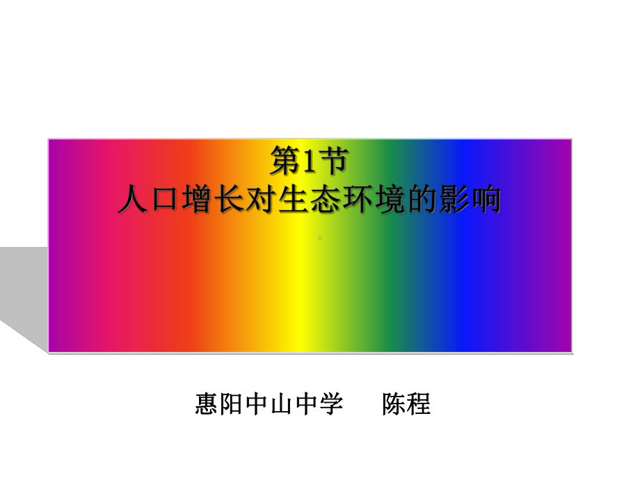 人口增长对生态环境的影响课件全解2-人教课标版.ppt_第1页