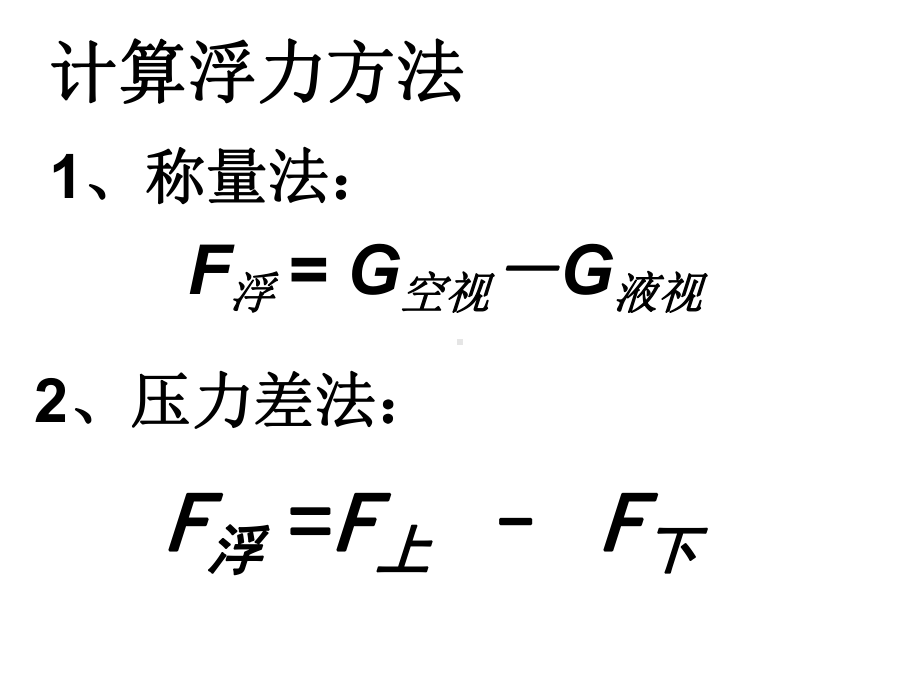 中考物理专题复习-有关浮力的计算课件.ppt_第2页