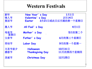 中西方节日(英文)幻灯片课件.ppt