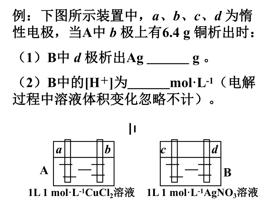 人教版高二化学选修四第四章第三节电解池的计算课件.ppt_第2页