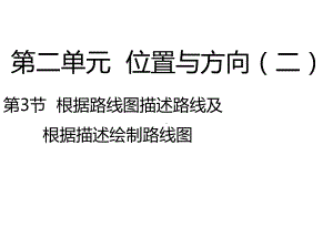 人教新课标六年级上册数学-《描述并绘制路线图》课件.pptx