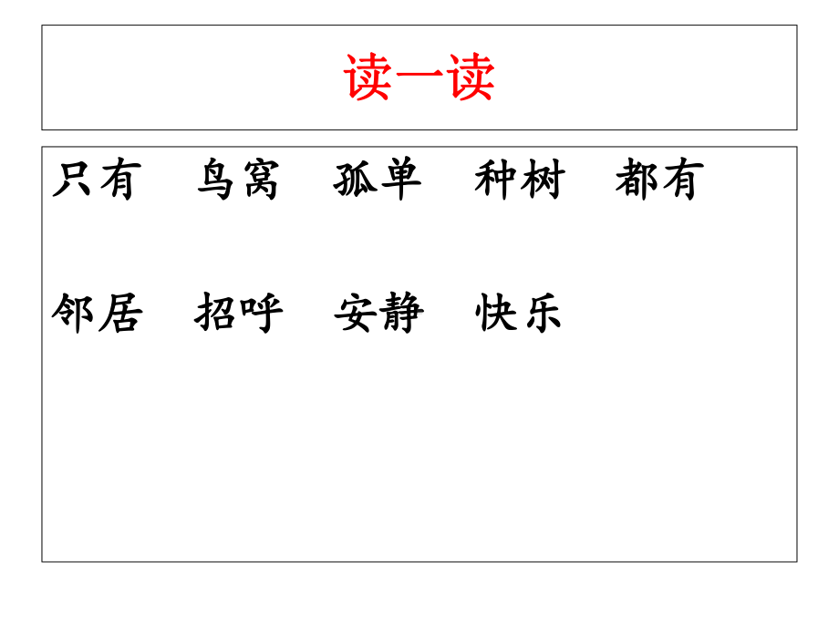 人教版语文一年级下册《树和喜鹊1》课件.ppt_第3页