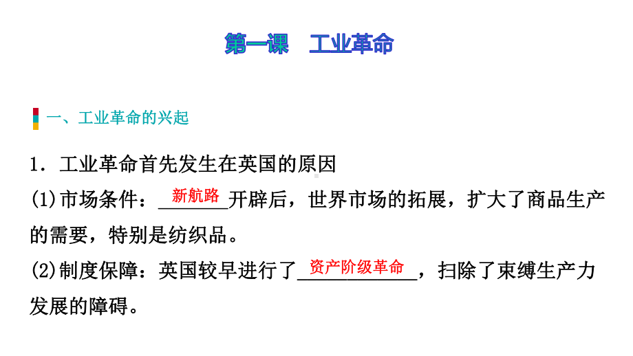 人教版八年级下册历史与社会第七单元工业革命与马克思主义的诞生复习课件.pptx_第3页